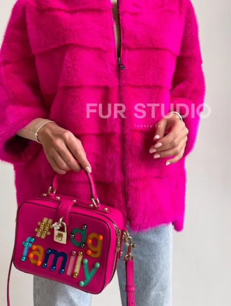 Норковая кофта на молнии - фото 2