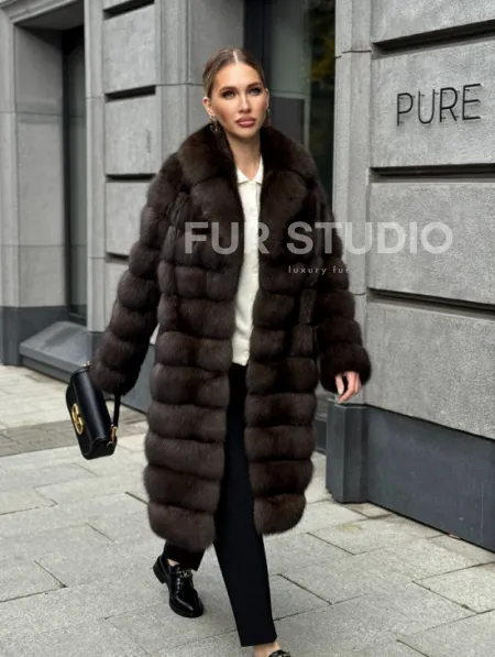 Шуба из соболиного меха - фото 17