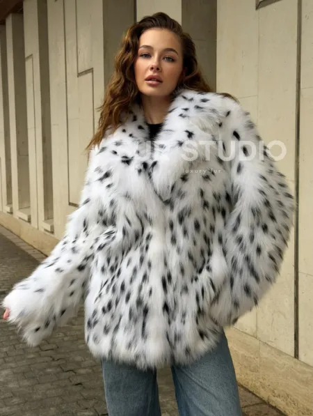 Шуба под рысь белая - фото 8