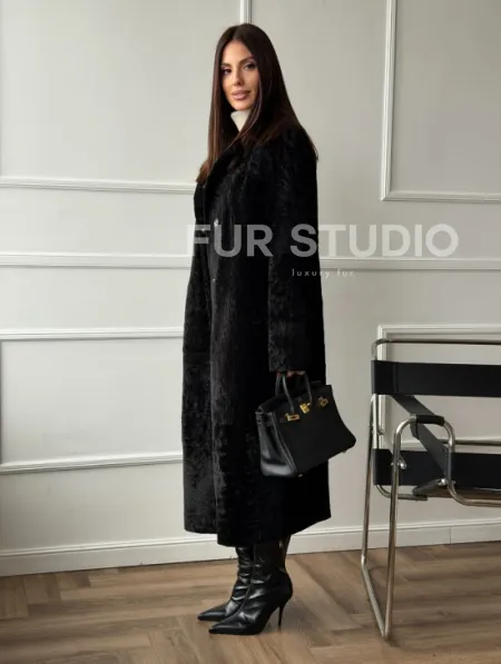 Дубленка из натуральной овчины астраган - фото 13