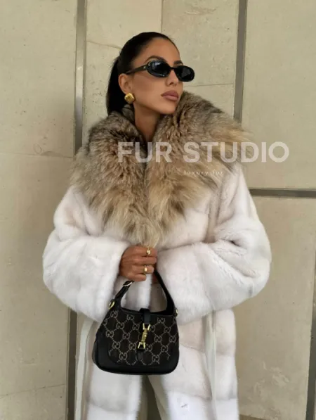 Норка кимоно с капюшоном рысь - фото 8