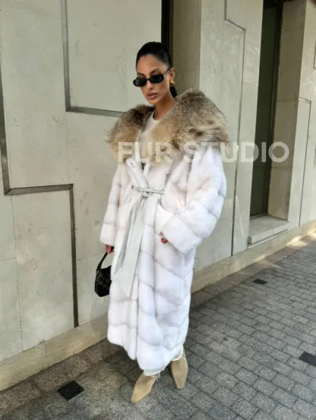 Норка кимоно с капюшоном рысь - фото 10