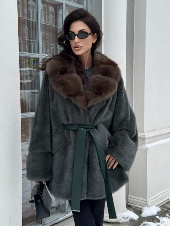 Норковый полушубок 