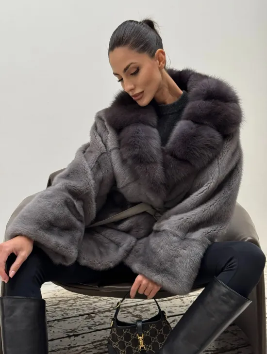 Полушубок норковый 