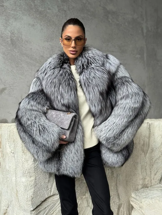 Полушубок из чернобурки - фото 10