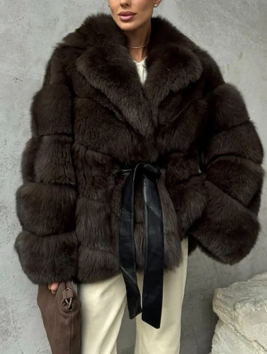 Шуба из песца под соболь - фото 3