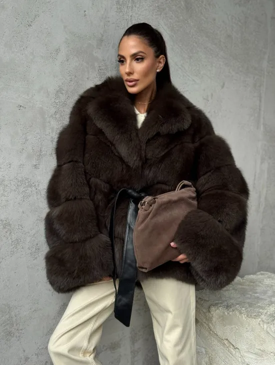 Шуба из песца под соболь - фото 10