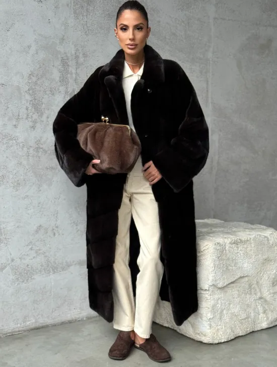 Натуральная норковая шуба - фото 8