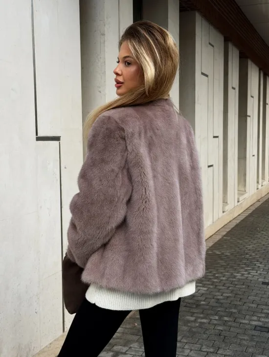 Кроп-топ шуба норковая - фото 10