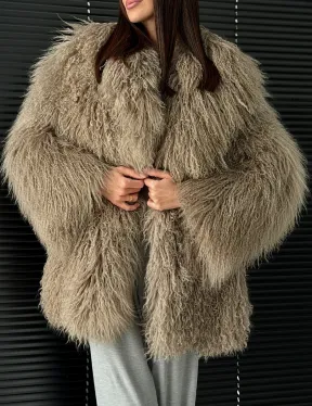 Полушубок из ламы - фото 3