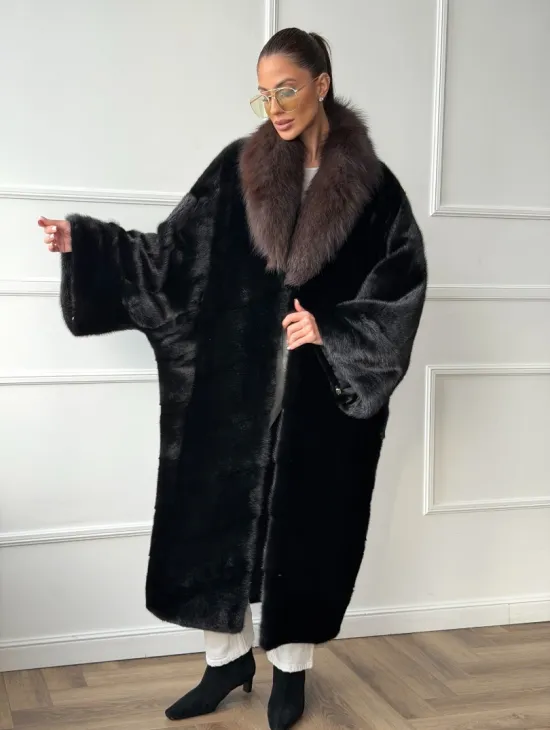 Норковая шуба пальто стиль 