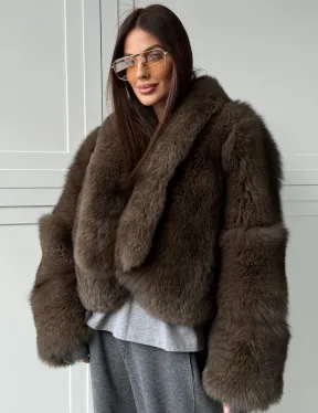 Кроп-шуба из меха песца - фото 6