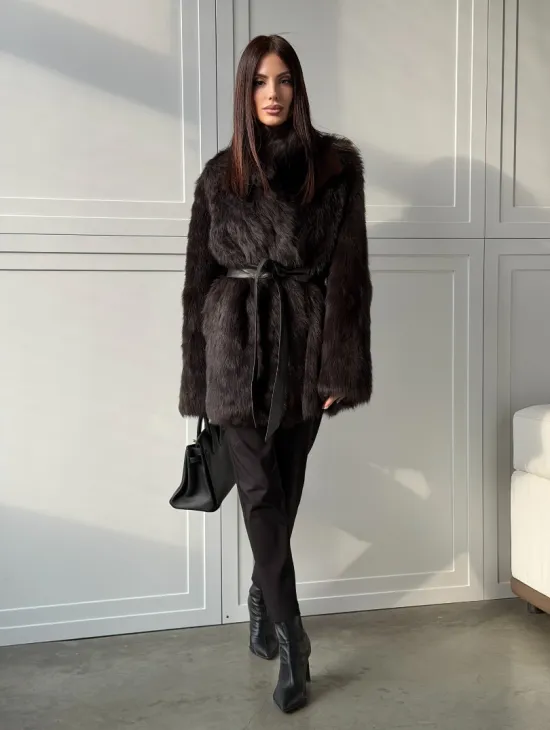 Женская дубленка из тосканы - фото 9